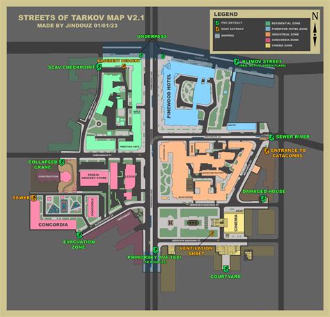 tarkov streets map